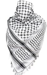 Palestiinahuivi Keffiyeh Arafat Hatta leveä tupsuilla Shemagh Keffiyeh arabikoiranhammas 100 % Y2-dwdz hinta ja tiedot | Miesten hatut, huivit ja käsineet | hobbyhall.fi