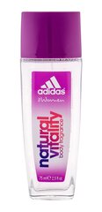 Spray deodorantti Adidas Natural Vitality naisille 75 ml. hinta ja tiedot | Adidas Hajuvedet ja kosmetiikka | hobbyhall.fi