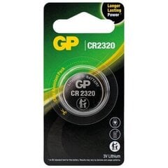 GP CR2320 paristot 1 kpl. hinta ja tiedot | Paristot | hobbyhall.fi