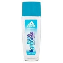 Vartalospray naisille Adidas Pure Lightness, 75 ml hinta ja tiedot | Adidas Hajuvedet ja tuoksut | hobbyhall.fi