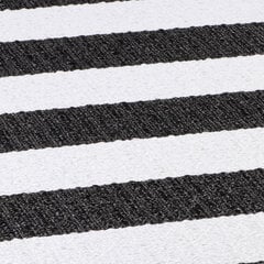 Narma Birkas -plasticWeave™ muovimatto, kaksipuolinen, musta-valkoinen, 70 x 200 cm hinta ja tiedot | Narma Huonekalut ja sisustus | hobbyhall.fi