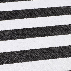 Narma Birkas -plasticWeave™ muovimatto, kaksipuolinen, musta-valkoinen, 70 x 300 cm hinta ja tiedot | Isot matot | hobbyhall.fi