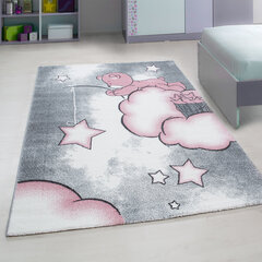 Lastenhuoneen matto Kids Pink 0580, 80x150 cm hinta ja tiedot | Isot matot | hobbyhall.fi