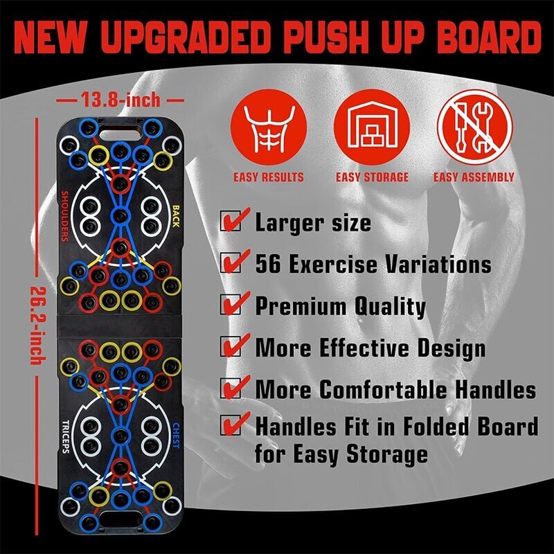 Yogasuper 56 in 1 monitoiminen push-up-lauta vastusnauhoilla hinta ja tiedot | Fitness-trampoliinit | hobbyhall.fi