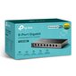 8-porttinen gigabit Ethernet kytkin, musta, TP-Link hinta ja tiedot | Reitittimet ja modeemit | hobbyhall.fi