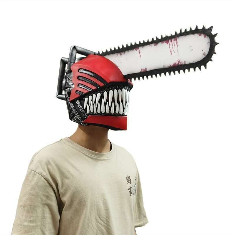 Anime Chainsaw Man Mask -kypärä Halloween Cosplay -naamiaiseen hinta ja tiedot | Miesten korut | hobbyhall.fi