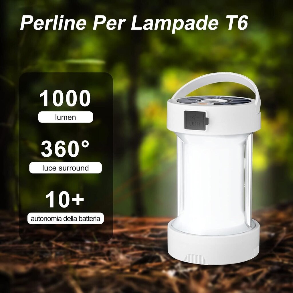 Wepai LED Camping Lamp 1000LM Valkoinen hinta ja tiedot | Retkilamput | hobbyhall.fi