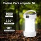 Wepai LED Camping Lamp 1000LM Valkoinen hinta ja tiedot | Retkilamput | hobbyhall.fi