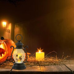 Halloween-koriste Retro-LED-lyhtykoristetarvikkeet hinta ja tiedot | Retkilamput | hobbyhall.fi