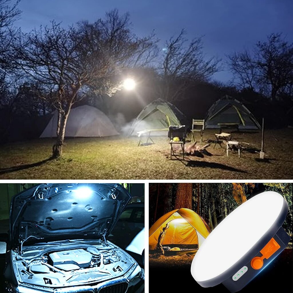 Kannettava Camping Lantern 9900mAh Power Bank, 2000LM ladattava hinta ja tiedot | Retkilamput | hobbyhall.fi