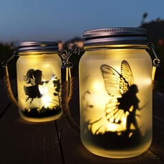 Solar Lantern, Mostof IP44 vedenpitävä ulkokäyttöinen Mason Jar Solar hinta ja tiedot | Retkilamput | hobbyhall.fi