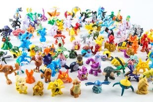 144 kpl Värikkäitä hahmoja - Mini Pokemon Pikachu monivärinen hinta ja tiedot | Kissan lelut | hobbyhall.fi