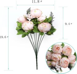 Fake Peonies Faux Silk Flower Vintage Keinotekoinen pioni Face hinta ja tiedot | Keinotekoiset kukat | hobbyhall.fi