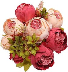 Fake Peonies Faux Silk Flower Vintage Keinotekoinen pioni Face hinta ja tiedot | Keinotekoiset kukat | hobbyhall.fi