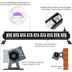 36 W musta valopalkki, 9 LED-UV-lamppua, UVA-taso 385-400 nm hinta ja tiedot | Valokuvaustarvikkeet | hobbyhall.fi