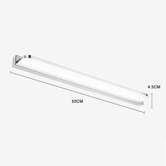 Seinävalaisin Kylpyhuoneen LED 12W Neutraali Valkoinen 4000K 1000LM 50CM Ei hinta ja tiedot | Kylpyhuonepeilit | hobbyhall.fi