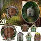 Fairy Door Set med 6 Miniature Gnome Door Set Pixie Miniature hinta ja tiedot | Lasten huonekalusarjat | hobbyhall.fi