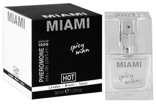 Feromoneja sisältävä hajuvesi miehille HOT Miami Spicy Man 30 ml hinta ja tiedot | HOT Intiimihygienia | hobbyhall.fi