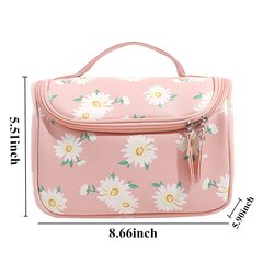 Travel Small Fresh Fashion Daisy Cosmetic Bag Pesulaukku Kosmetiikka hinta ja tiedot | Vedenpitävät retkeilyvarusteet | hobbyhall.fi