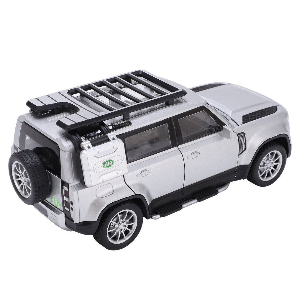 1:24 Off-road metalliseosautomalli äänellä ja valolla lapsille pojan lahja Hopea hinta ja tiedot | Pienoismallit | hobbyhall.fi