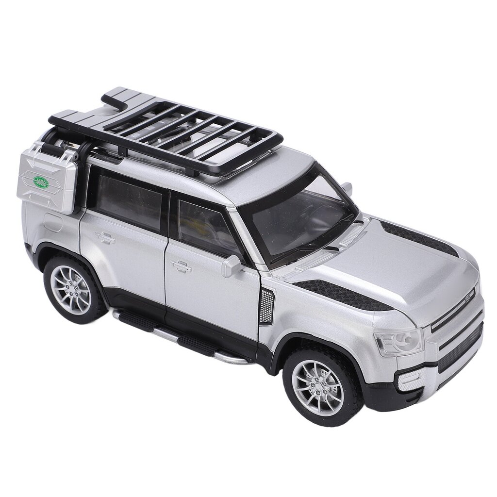 1:24 Off-road metalliseosautomalli äänellä ja valolla lapsille pojan lahja Hopea hinta ja tiedot | Pienoismallit | hobbyhall.fi