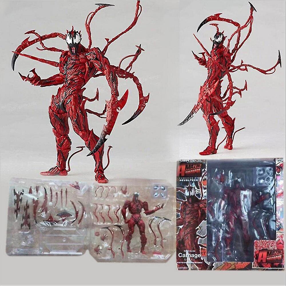 Venom Carnage -toimintafiguuri, kaikki nivelet liikkuvat lelufiguurit Carnage-keräilymalli, jossa vaihdettavat lisävarusteet tuulettimille hinta ja tiedot | Pienoismallit | hobbyhall.fi