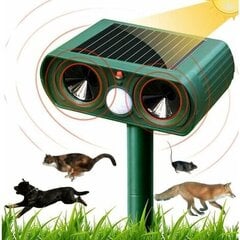 Solar Ultrasonic Cat Repeller Outdoor Cat Repeller säädettävä hinta ja tiedot | Liiketunnistimet, anturit ja sensorit | hobbyhall.fi