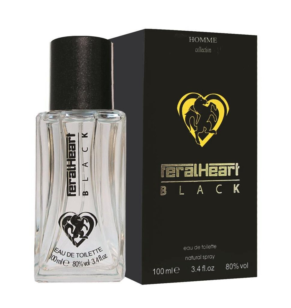 Miesten Eau de Toilette Homme Collection Feral Heart Black, 100 ml hinta ja tiedot | Miesten hajuvedet | hobbyhall.fi