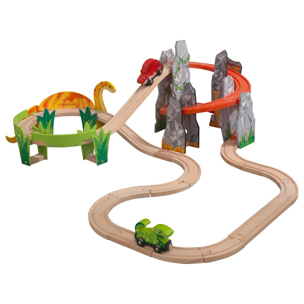 Žaislinė trasa KidKraft Adventure Track Dino World hinta ja tiedot | Poikien lelut | hobbyhall.fi