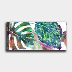 Kuva kankaalle Monstera, 30x80 cm hinta ja tiedot | Taulut | hobbyhall.fi