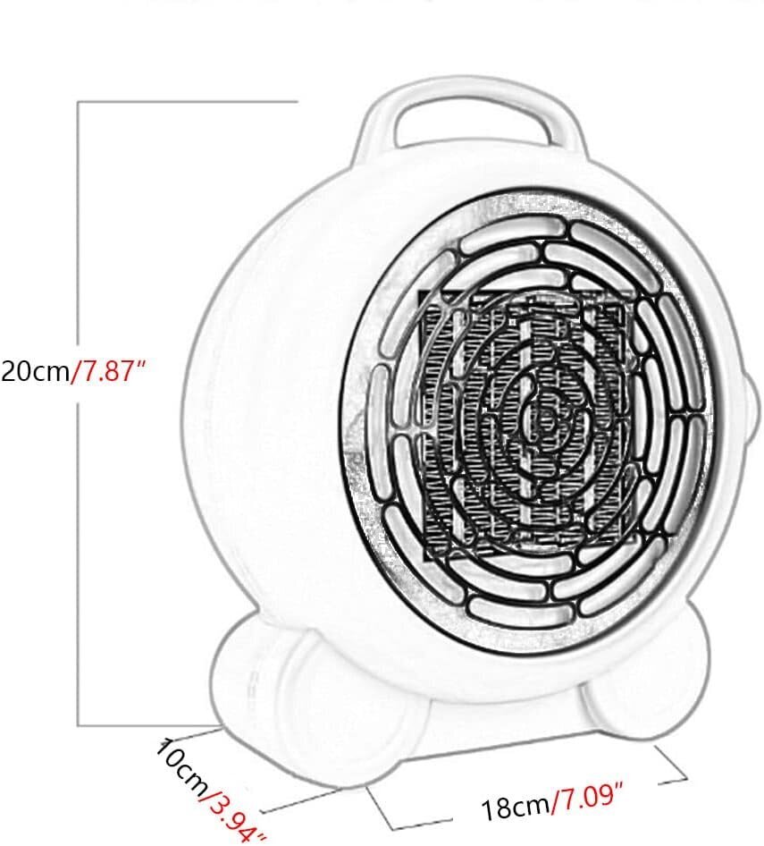 Kannettava sarjakuvamuotoinen henkilökohtainen minituulettimen lämmitinpöytäkone hinta ja tiedot | Lämmittimet | hobbyhall.fi