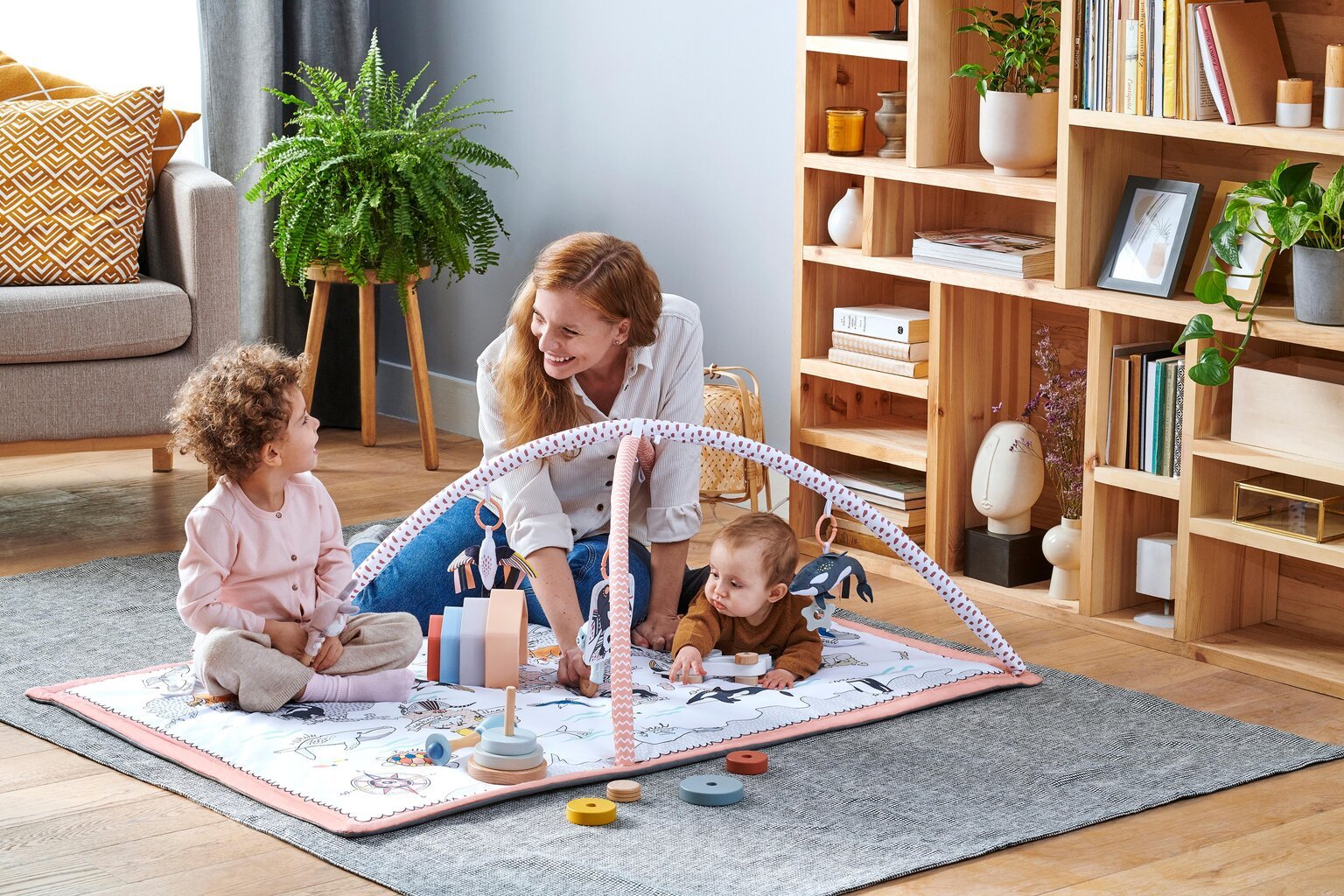 KINDERKRAFT Tippy 3in1 leikkimatto (leikkimatto, teltta ja lelukaari) hinta ja tiedot | Leikkimatot | hobbyhall.fi