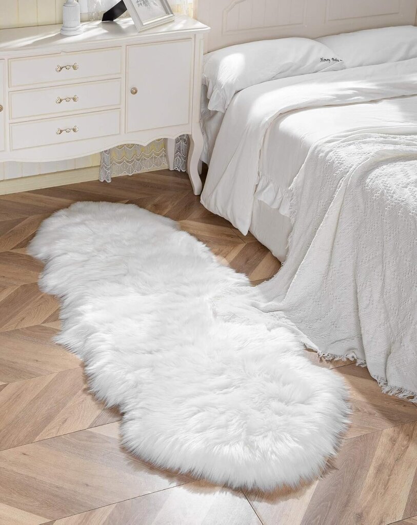 Keinonahkainen turkismatto, ylellinen fluffy Area -matto, pehmeä karvainen hinta ja tiedot | Päiväpeitot ja huovat | hobbyhall.fi