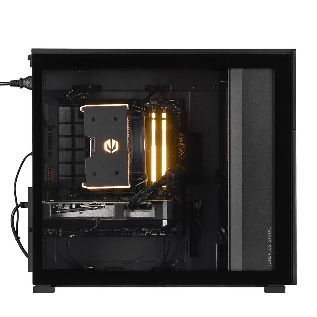 Pelaamisen PC - Actina Ryzen 5 5600X 32GB 1TB SSD RTX 4060 Musta hinta ja tiedot | Pöytätietokoneet | hobbyhall.fi