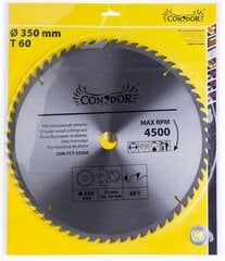 Lautasaha Condor, 350x30 mm hinta ja tiedot | Sahat ja sirkkelit | hobbyhall.fi