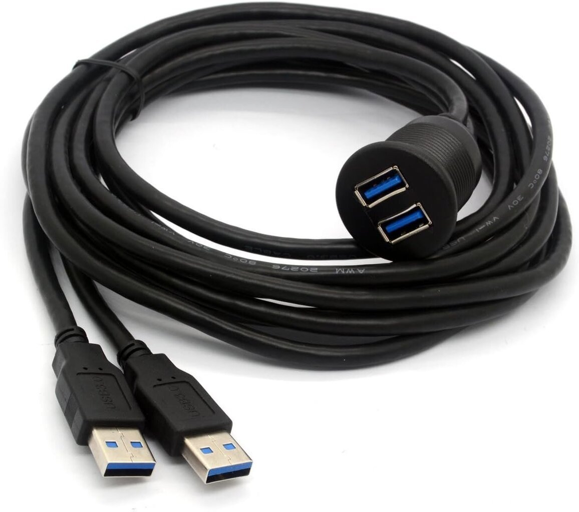 Centbest Usb 3.1 uppoasennuskaapeli, Dual Usb Flush Dash Panel hinta ja tiedot | Kaapelit ja adapterit | hobbyhall.fi