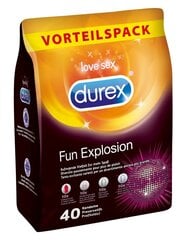 Kondomisarja Durex Fun Explosion, 40 kpl hinta ja tiedot | Kondomit | hobbyhall.fi