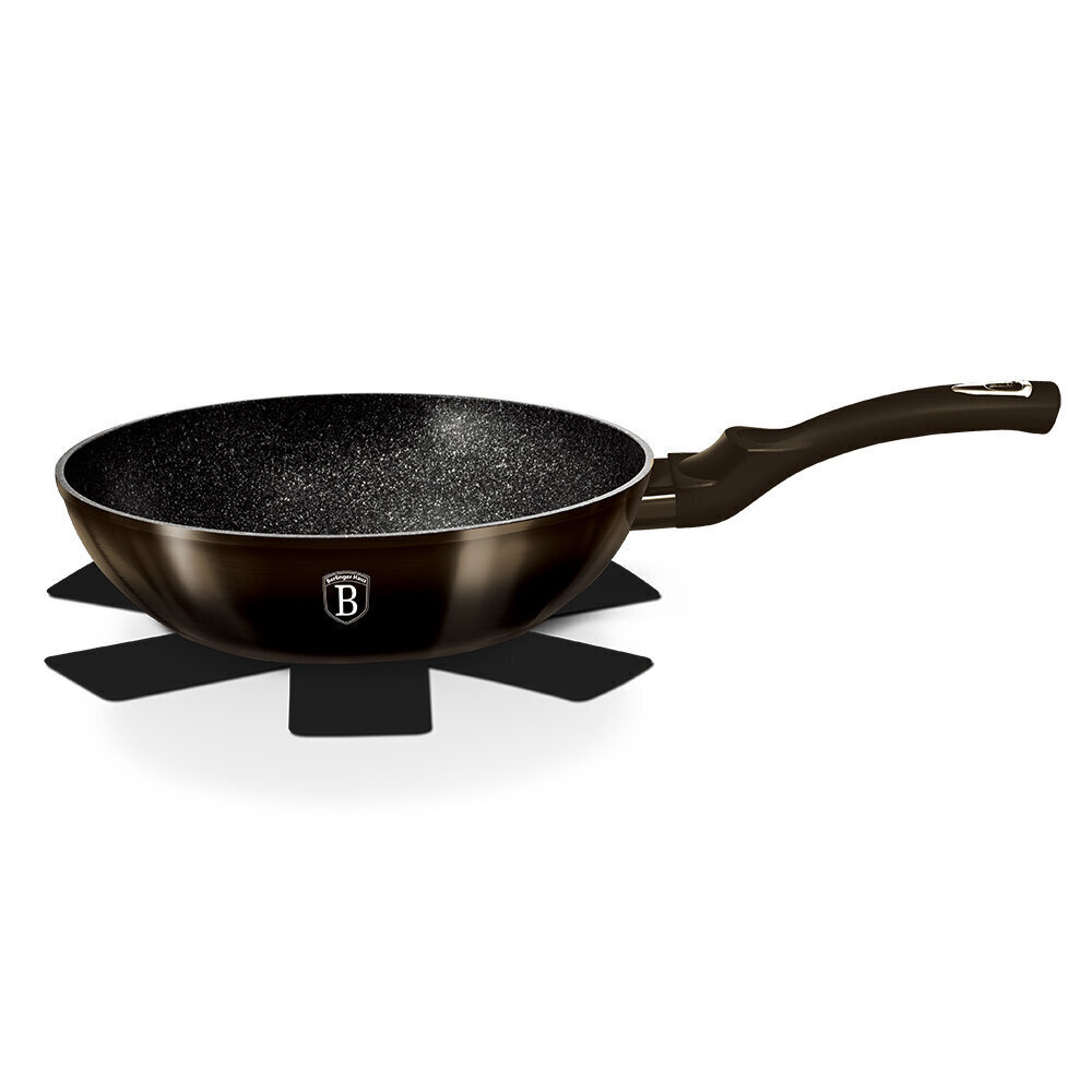 Berlinger Haus Wok-pannu Metallic Line Shiny Black Edition, 28 cm hinta ja tiedot | Paistinpannut | hobbyhall.fi