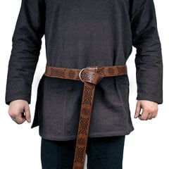 Keskiaikainen Viking Miesten vyö Renaissance Knight Belt kohokuvioitu PU hinta ja tiedot | Miesten vyöt | hobbyhall.fi