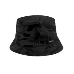 Beechfield Camo Polyesteri kierrätetty Bucket Hat, Midnight UTFK1124_midnight hinta ja tiedot | Naisten päähineet | hobbyhall.fi