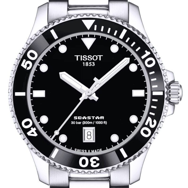 Miesten kello Tissot Seastar 1000 T120.410.11.051.00 hinta ja tiedot | Miesten kellot | hobbyhall.fi