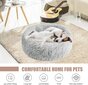 Rauhoittava koiransänky Fluffy Cat Bed Pehmoinen pyöreä lemmikkisänky Donut Dog Bed hinta ja tiedot | Vuodevaatteet lapsille | hobbyhall.fi