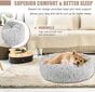 Rauhoittava koiransänky Fluffy Cat Bed Pehmoinen pyöreä lemmikkisänky Donut Dog Bed hinta ja tiedot | Vuodevaatteet lapsille | hobbyhall.fi