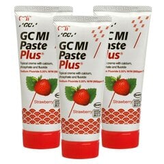 Hammastahna GC Mi Paste Plus Nestemäinen emali fluorilla Mansikka 35 ml. (3 kpl.) hinta ja tiedot | Suuhygienia | hobbyhall.fi