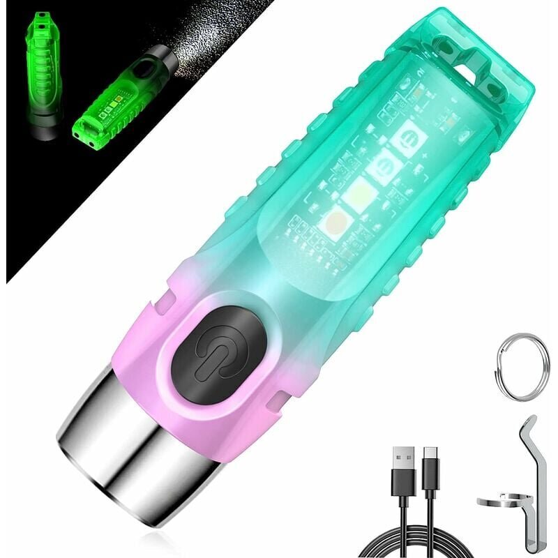 Mini LED-taskulamppu, USB-ladattava loistelamppu pieni hinta ja tiedot | Taskulamput ja valonheittimet | hobbyhall.fi