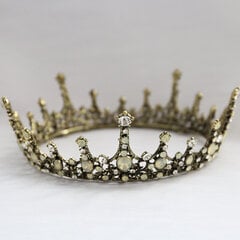 Barokkikivikruunu Vintage Queen Hopeapronssi Tiara hinta ja tiedot | Korusetit | hobbyhall.fi