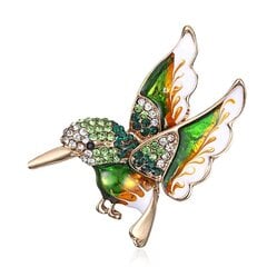 Värikäs Crystal Zircon Hummingbird Animal rintakoru, muotiväri hinta ja tiedot | Korusetit | hobbyhall.fi