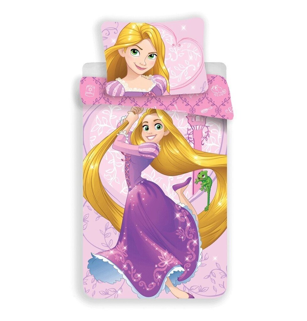 Rapunzel -pussilakanasetti, 140 x 200 cm + 1 tyynyliina 70 x 90 cm hinta ja tiedot | Vuodevaatteet lapsille | hobbyhall.fi