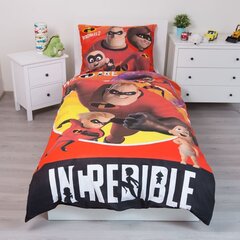 Incredibles -pussilakanasetti, 140 x 200 cm + 1 tyynyliina 70 x 90 cm hinta ja tiedot | Vuodevaatteet lapsille | hobbyhall.fi