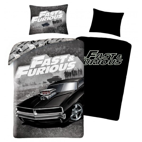 Lasten pussilakanasetti Fast & Furious 140x200, 2kpl